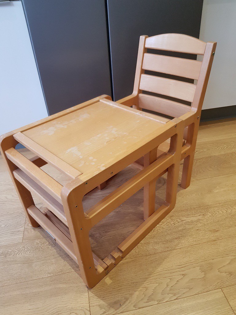 mamas and papas wooden high chair